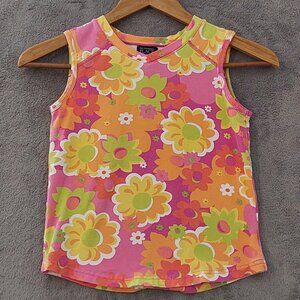 Vintage Children’s Place Floral Tank Top Girls Size 7/8 Y2K
